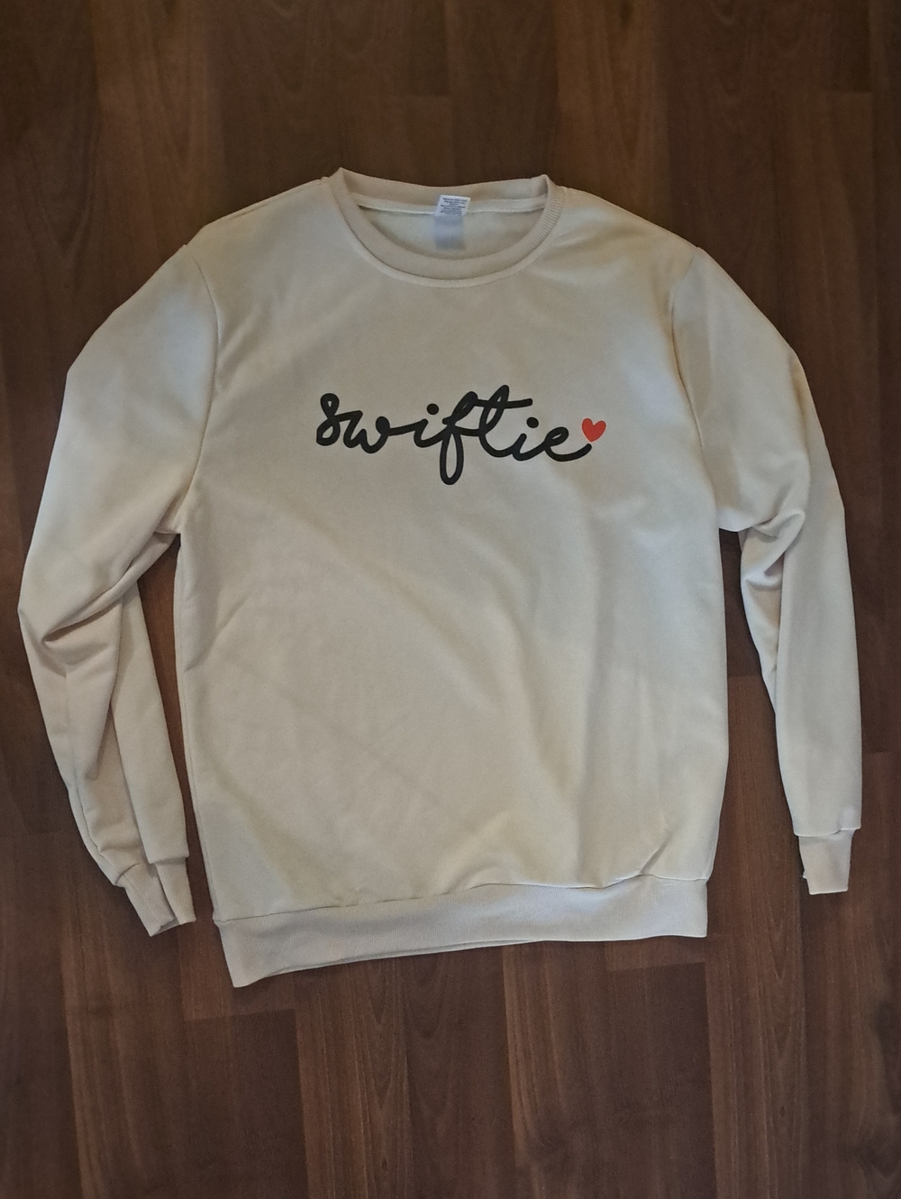Swiftie Script Crewneck Sweatshirt - Cream